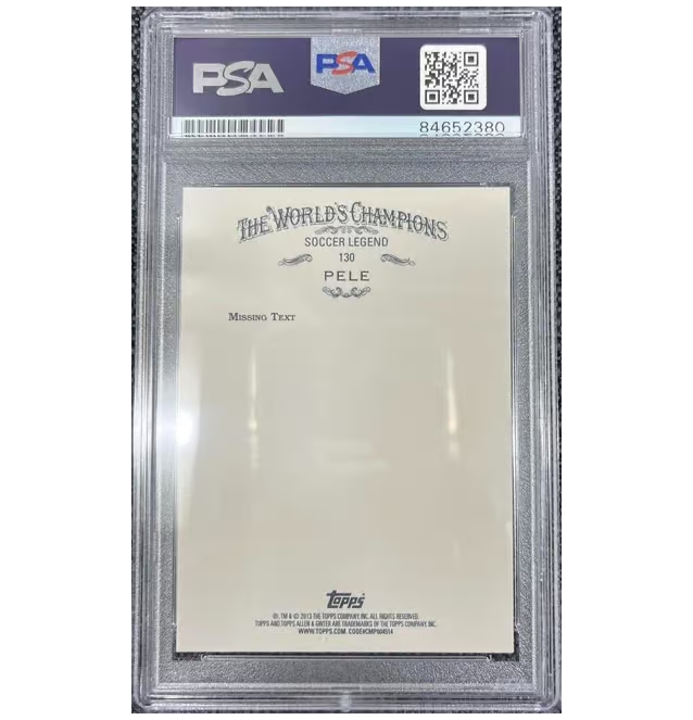 Pele Signed 2013 Topps Allen & Ginter's – PSA 10 Autograph